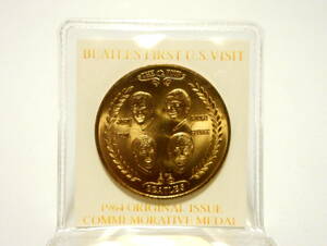 THE BEATLES Beatles Visit to the United States Memorial Coin Medal 1964 At the time, Retro Antique Miscellaneous Goods Memorials America