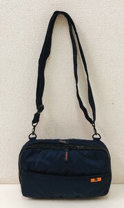 [FRANKS FREAK Series Digital Camera PDA Case ☆] Navy x Orange/West Pouch/Shoulder Bag/For Walk ♪/A8553