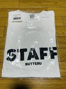 [New unused] Kinashi Cycle KINASHI CYCLE T -shirt Staff Butteru White L size [Sold out]