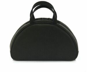 Beautiful goods Shipping Macromuro NO Letter Bag Semicircle Vanity Bag Bag Back Case Pouch Black Black