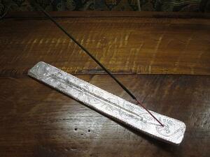 〓 New 〓 Silver color flat incense 〓 Asian Asian miscellaneous goods folk art Indian woodwood ethnic fashion 〓 A152
