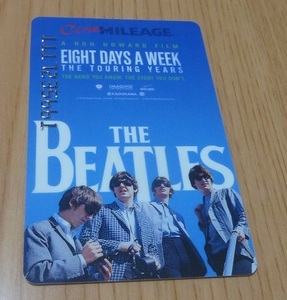 Movie 22016 "The Beatles/EIGHT DAYS A WEEK" TOHO Cinemas Mileage Card.