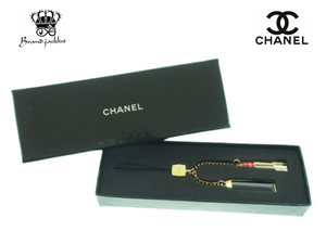 [USED Exhibition] Chanel CHANEL novelty key chain strap rouge Arene lipstick ROUGE ALLURE Gold