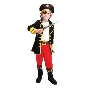 Pirate Costume Pirates Pirates Boys Cosplay Children's Halloween Costume One Piece Sailor Makeover Party Hat Hat Set