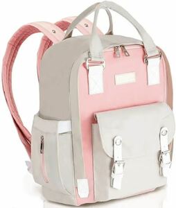 Bag backpack heat retention pocket Large -capacity baby goods storage pink