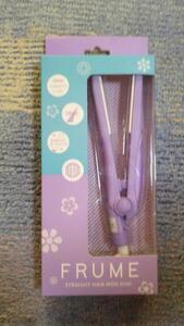 FRUME straight hair iron mini purple pink 2 types set