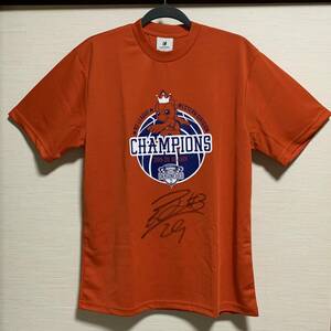 Hiroshima Dragon Flyise -B.LEAGUE B2 2019-20 Season West District T -shirt T -shirt Signed T -shirt with Signed T -shirt L size