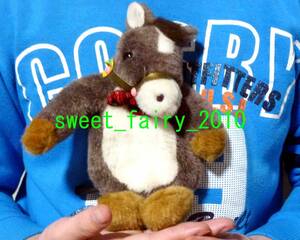 Uma ★ Cute horse stuffed toy pouch / IMPERIAL HORSE / Imperial Horse / Cute / Horse / Non -standard -size shipping 220 yen ♪