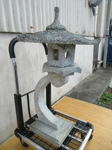 [Aichi store] Stone lantern Rankei type lantern lantern object height 83㎝ Weight 37kg ★ Welcome welcome ★