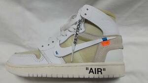 Unused New, Nike Air Jordan 1 Retro High, Off-White, 22.5cm, Difficult to Obtain / Limited Edition