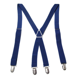 [Suspender / belt] 100cm 4 clip x type width 2.5cm Navy blue dark blue blue triangle bracket SUS-0076