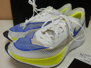 Nike Nike Zoom x Vapor Fly Next % AO4568-103 White x Cyber ​​x Black x Racer Blue 24.5㎝