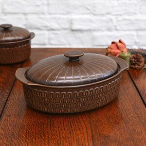 IZ50143I ★ UK WEDGWOOD PENNINE Casserol W30cm British Ceramic Vintage Wedge Wood Pennine Lid with lid gratin dishes oval