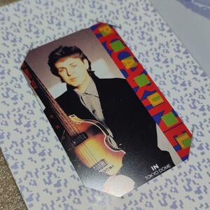 Paul McCartney Teleka 1990 World Tour Tokyo Dome Japan Performance PAUL MCCARTNEY Telephone Card Telephone Card
