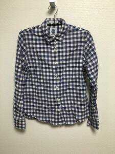 Anthemion Anthemion Long Sleeve Shirt Blue White Check 0 NR-2153101 ZIOGIEKY