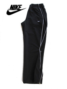 New tag 90s Vintage Nike Tennis Nike Tennis Dry-Fit Black Jerse Warm Up Pants Japan Genuine XL Big Size