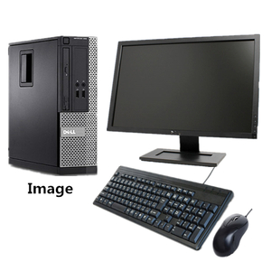 Point 5 times used PC Windows 7 Pro 32bit Microsoft Office Personal 2010 with 20-inch LCD set DELL OPTIPLEX Core i5/4G/1TB/DVD-ROM
