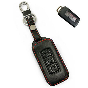 Genuine Leather C2 Specification Smart Key Case Mitsubishi Black Free Shipping