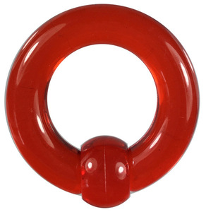 Acrylic Body Pierce Captive Bead Ring Red 2G