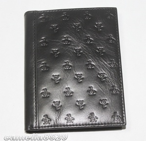 Munsingwear Book Cover Black Black Leather Genuine Leather Unused Exhibit AB3570