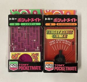 Set of 2 Retro Games Tommy Pocket Mate 3 Mayiro Game 9 Target Range Game