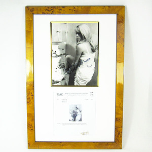 [Used] Catherine Deneuve Signed Photo Promide Framed