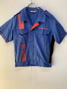 Not for sale RED BARON Red Baron Short Sleeve Shirt M size equivalent blue / Blue rare uniform uniform employee Malujiu G597