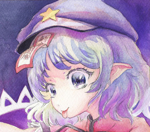 Doujin hand -drawn illustration [Miyako fragrance] Touhou Project / Transparent watercolor / colored paper
