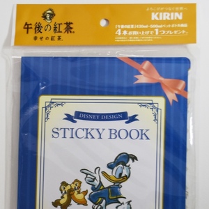 [Unopened items] Disney Design Original Sticky Book BOOK (Kirin Afternoon Tea Novelity Donald Duck)