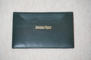 Audemas Audemars Piguet Card Case Leather Genuine Leather Calf