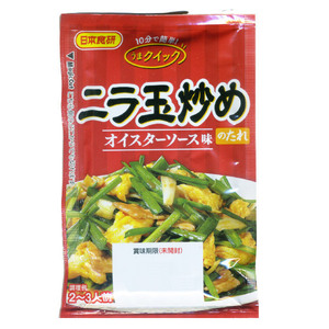 Free Shipping E -mail Flight Nira Stir -fried Tarashi 60g 2-3 servings Oyster sauce and bean noodle soy sauce and bean plate soy sauce Nippon Food Lab/4986X12 bag set/set/