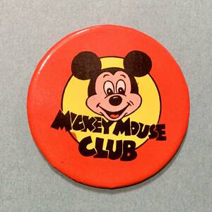 Mickey Mouse Club Can Badge 1980's Deadstock MICKEY MOUSE CLUB DISNEY Disney Can Bad Kan Badge Badge Showa Retro