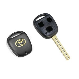 [Free shipping mail] Toyota genuine gold emblem cover blank key surface 3 button Lexus/LEXUS genuine replacement repair