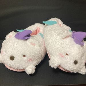 Movie Sumiko Gushi Gushi Fluffy Stuffed Anti Slippers Shirokuma Room Shoes Slippers Plush