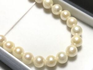 Book Pearl SILVER 26.5g 6.5mm ~ 7.0mm ball necklace [Inspection/Pearl]