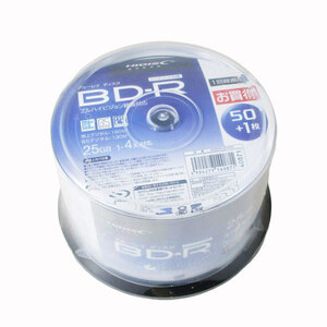 Bundled BD-R recording 51 sheets BDR 25GB 4x speed spindle HIDISC HDBDR130YP51 /40871X1 pieces
