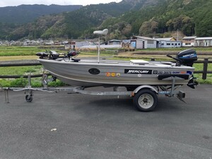 Quintrex V12 Solex Light Trailer With extension kit! Mercury 2 Stroke 15 horsepower outside the prefecture can be transported! Discount negotiation is possible!