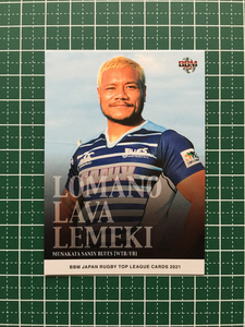 ★ BBM Japan Rugby Top League Card 2021 #TL67 Remeki Romano Lava [Munakata Sanicks Blues] ★