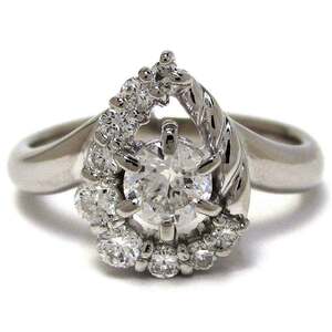 No Brand Ladies Ring Diamond PT900 Used Grade: Recycled / Finished Sanya
