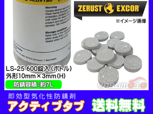 ZERUST Zerast Active Tab LS-25 tablets 600 tablets 1 Bottle Iron Instant type of rust prevention agent directly delivered