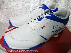 New Kappa Big Logo Golf Shoes Waterproof 3E 28.0㎝ KPGL012X White/Blue