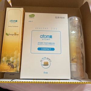 Atomi toothpaste 1 toothbrush 1 box (normal size or smaller size 1 point) Travel toothpaste set 3 points set