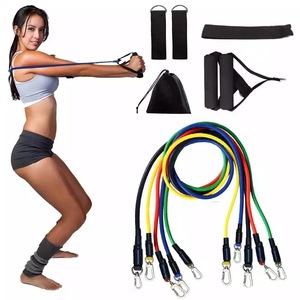 [Recommended] Fitness tube 11 set training tube exercise band Stretch yoga trunk enhancement