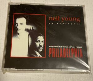 NEIL YOUNG. Philadelphia. OST. 3 songs CD single .uk board. Unused. Neil Young, Movie "Philadelphia" soundtrack