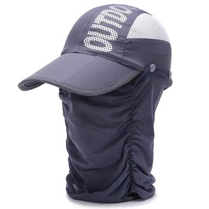 [Sale] Running cap 3WAY with face cover Sports cap navy running