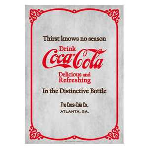 Coca-Cola COCA-COLA BRAND POSTER (PO-C31/Distinctive) Coca-Cola miscellaneous goods American miscellaneous goods poster