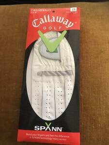 White 23 cm Callaway (Callaway) Golf Glove Left