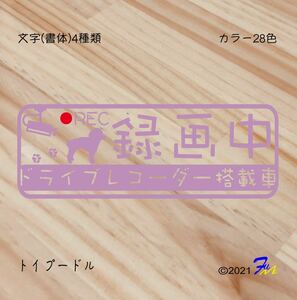 Toy Poodle Drive Recorder Sticker 03 Characters (Futons) All 28 colors #DRFUMI #Dfumi #Draleco