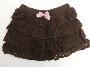 Anyfam lace culotto 100cm brown kids