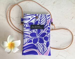 Handmade ☆ Smartphone pouch mini shoulder Hawaii Hawaiian hula